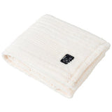 50" × 60" Berkshire Life Heated Faux Fur Throw – 4 Heat Settings, Reversible