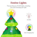 Best Choice Products 10 ft. Inflatable Christmas Tree with 10 LED Lights and Color-Changing Star
