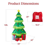 Best Choice Products 10 ft. Inflatable Christmas Tree with 10 LED Lights and Color-Changing Star