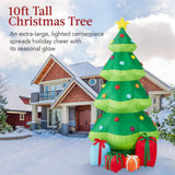 Best Choice Products 10 ft. Inflatable Christmas Tree with 10 LED Lights and Color-Changing Star