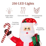 Best Choice Products 5 ft. Pre-Lit Pop-Up Santa Claus with 250 LED Lights