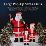 Best Choice Products 5 ft. Pre-Lit Pop-Up Santa Claus with 250 LED Lights