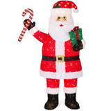 Best Choice Products 5 ft. Pre-Lit Pop-Up Santa Claus with 250 LED Lights