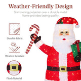 Best Choice Products 5 ft. Pre-Lit Pop-Up Santa Claus with 250 LED Lights