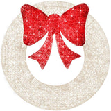 Best Choice Products 48" Pre-Lit Outdoor Christmas Wreath with 140 LEDs & Bow