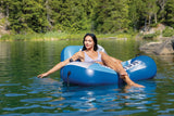 Intex River Run Wedge Inflatable Water Lounge with Backrest, Mesh Bottom & Connect 'n Float System
