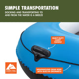 Ozark Trail 4-Person Inflatable Recreational Raft Set with Oars & Hand Pump
