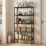 60" H 4-Tier Metal Wire Shelving Unit – Adjustable Heavy-Duty Storage Rack