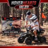 Aoemoe 40 cc Teen Gas ATV, 4-Stroke 4-Wheeler with 3 Speed Settings, Up to 15 mph