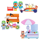 Bluey & Rusty Go-Kart Vehicle Pack – 2 Articulated 2.5" Figures, Helmets, Tools & Toolbox