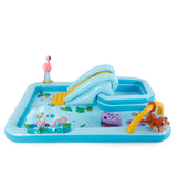 Intex Jungle Adventure Play Center Kiddie Pool with Slide, Sprayer & Games, 96" x 78" x 28"