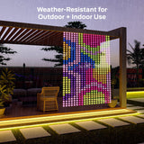 Monster RGBIC Smart Curtain Light Display – 520 LED Smart Curtain Lights, 4.9 ft x 6.5 ft