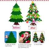 38.6" PayUSD Lighted Felt Christmas Tree – 30 Detachable Ornaments
