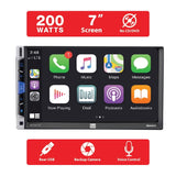 Dual XDCPA10BT 7" Double DIN Car Stereo, Apple CarPlay Android Auto Bluetooth