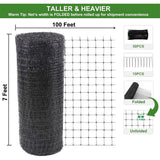 Alpacasso Garden Netting 7x100 ft, Reusable Bird & Deer Fence Mesh Kit