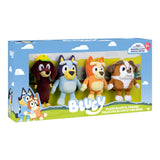 4-Pack Bluey Friends Plush Value Box – Bluey, Bingo, Winton & Snickers, 6.5–8"