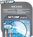 Hasbro Battleship Darts Magnetic Dartboard Game by EastPoint Sports with 6 Darts and 6 Magnetic Ships