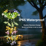 Rirool 2 Pack Solar Butterfly Garden Lights – Waterproof LED Landscape Stake Lights