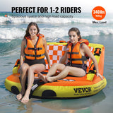 VEVOR 2 Person Couch Towable Tube for Boating, 340 lb Capacity with High Backrest