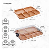 Farberware 11x14 Build-a-Board Bamboo Charcuterie Board, 6 Compartments