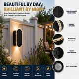 Westinghouse Solar Fence Lights with Up-and-Down LEDs and 3 Color Modes, 4-Pack