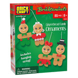 Brickcraft Bricktanicals Gingerbread Family Christmas Ornaments Building Kit, 85-Piece Set
