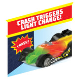 Hot Wheels Color Crashers Hi-Tech Missile – Motorized Red Vehicle with Lights & Sounds