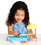 Bluey Pool Time Playset – 2.5–3" Articulated Swimsuit Figure & 4 Accessories