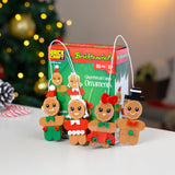 Brickcraft Bricktanicals Gingerbread Family Christmas Ornaments Building Kit, 85-Piece Set