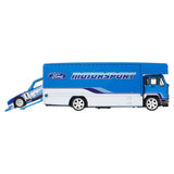 2-Piece Hot Wheels Team Transport Set – 1:64 Race Car & Matching Hauler, Styles May Vary