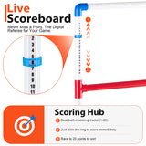 Portable Ladder Ball Game Set with 2 Targets, 6 Bolas, Score Trackers and Carry Bag
