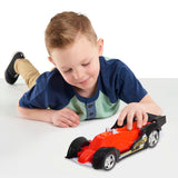 Hot Wheels Color Crashers Hi-Tech Missile – Motorized Red Vehicle with Lights & Sounds