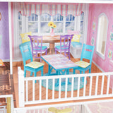 KidKraft So Dreamy Wooden Dollhouse – 2-Story 360° Playhouse with 30 Accessories