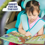 35+ Reusable Bluey Puffy Stickers Playset – Double-Sided Tri-Fold Scene
