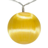10 LED Satin Ball Ornament String Lights, 7 ft. Battery Operated Light