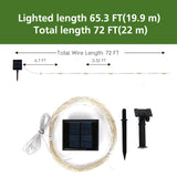 Mainstays Solar Power 200-Count Warm White Fairy LED  Wire Lights