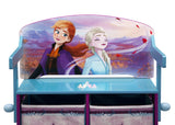 Disney Frozen 2-in-1 Kids’ Activity Bench & Desk – 2 Storage Bins, Blue/Purple, GREENGUARD Gold Certified