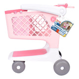 Hopscotch Lane Kids’ Play Shopping Cart – 8 Groceries, Tote Bag & Baby Doll Seat