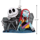 Hallmark Disney Tim Burton’s The Nightmare Before Christmas Jack and Sally with Tombstones Christmas Ornament