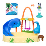 Bluey Whale Water Park Playset – 3" Color-Change Figure, Whale Slide, Swing & Pool