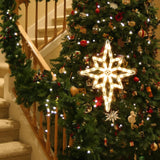 19.4" H Star of Bethlehem Christmas Window Silhouette Light with 50 Incandescent Mini Lights