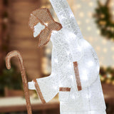5 ft Lighted Nativity Scene Outdoor Christmas Decoration with 150 Warm White LED Lights