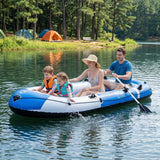 4-Person Inflatable Boat Set, 10.49 ft Fishing and Recreational Raft