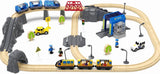 6-Piece Battery-Powered Magnetic Locomotive Train Set – Forward, Reverse & Sound, Compatible with Wooden Tracks