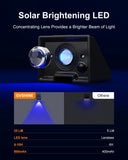 100 Lumens Color-Changing Solar Fence Lights with 8 RGB Modes, 8-Pack