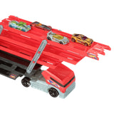 Hot Wheels Mega Hauler Set – Expandable Truck & 4 Die-Cast Cars