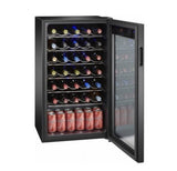 Arctic King Premium 34-Bottle Standard Wine Cooler, Glass Door