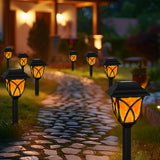 6-Pack Solar Pathway Lights – Waterproof LED Garden Stake Lights with Water Ripple Effect