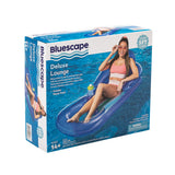Bluescape Deluxe Lounge Inflatable Pool Float - 63" Floating Pool Lounge