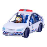 Bluey Police Car with Flashing Lights & Siren Sounds – 3.2" Policeman Figure, Stickers & Batteries